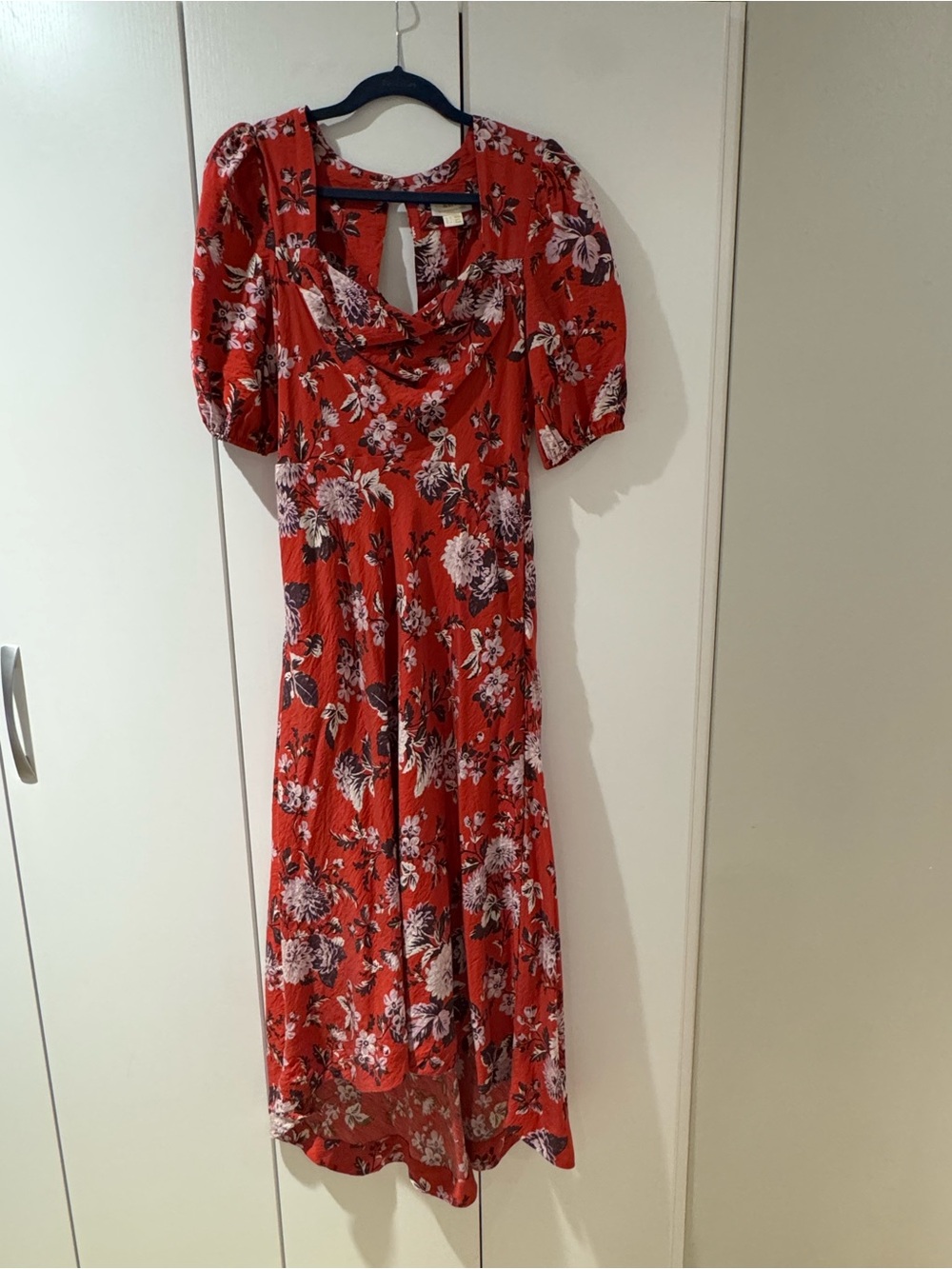 Maeve Anthropologie red dress